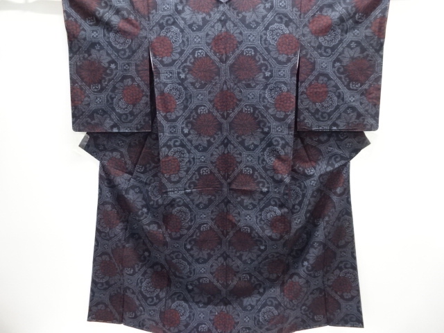 Japanese Kimono / Tsumugi Omeshi Silk